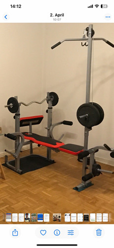 Trainingsbank aus stahl mit - trainingsbank,